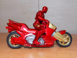 Игрушечный фирменный мотоцикл с железным человеком, фото №4
