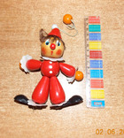 Деревянная игрушка-подвеска Клоун., фото №2