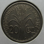 20 цент 1941. Французский Индокитай ., фото №2