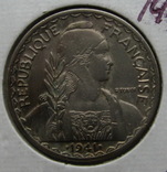 20 цент 1941. Французский Индокитай ., фото №3