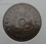 1 пенни Родезия 1947, фото №2