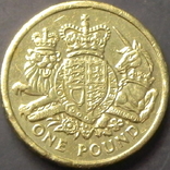 1 фунт 2015 Британія - Королівський герб Великобританії, фото №2