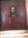 Икона Иисуса Христа в старом киоте, фото №13