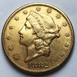 20 долларов 1882 года. (S, Сан-Франциско), фото №3