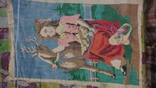 "Девушка с оленем"старая картина крестиком, numer zdjęcia 4
