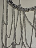 Новое ожерелье с металла цвет-серебро 138 грамм, фото №3