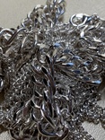 Новое ожерелье с металла цвет-серебро 138 грамм, фото №9