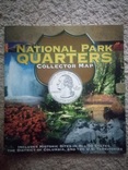 Набор 25 центов США парки 48 монет UNC из ролла в альбоме, фото №3