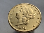 20 долларов 1895 США золото, фото №3