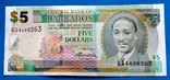 Барбадос 5 долларов 2007 UNC, фото №2