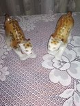 Две фигурки рысей, фото №2