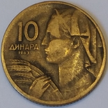 Югославія 10 динарів, 1963, фото №2