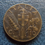 10 чентезим  1941  Италия   ($2.5.23)~, фото №2
