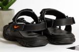 0333 Сандалии для мальчиков и подростков Nike из натуральной кожи. Черные 39 р. - 25 см, numer zdjęcia 7