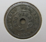 1 пенни Родезия 1939, фото №2