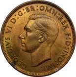 Великобритания. 1 пенни 1937 г. AU-UNC. Георг VI, фото №3