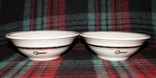 Две тарелки с логотипом гостиницы Турист, фото №2