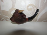 Курительная трубка в виде головы быка, фото №2