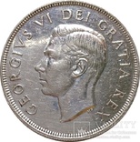 Канада 1 доллар,1949,Вхождение Ньюфаундленда в состав Канады,С127, фото №2