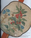 Старинный китайский веер круглый шелк Китай, фото №10