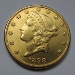 20 долларов 1898 г. США, фото №6