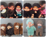 Семейство Мончичи 12шт обезьянки Sekiguchi Monchhichi винтаж, фото №2