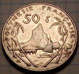 50 франков 1985 год 	Французская Полинезия, фото №2