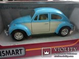 Модель Volkswagen Beetle classical 1967 Kingsmart 1:32, фото №4