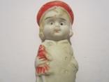 Антикварная фарфоровая кукла с игрушкой 7см Япония, фото №4