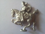 Старинный оловянный солдатик -конный воин., фото №3