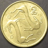2 центи Кіпр 1996, фото №2