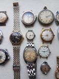 Часы наручные СССР, Швейцария 4 шт в позолоте, хронограф Ruhla (на запчасти и под ремонт), фото №4