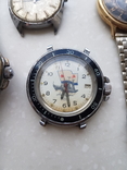 Часы наручные СССР, Швейцария 4 шт в позолоте, хронограф Ruhla (на запчасти и под ремонт), фото №7
