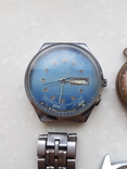 Часы наручные СССР, Швейцария 4 шт в позолоте, хронограф Ruhla (на запчасти и под ремонт), фото №10