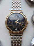 Часы наручные СССР, Швейцария 4 шт в позолоте, хронограф Ruhla (на запчасти и под ремонт), фото №11