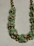 Ожерелье с италии с зелеными вставками, фото №4