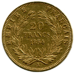 20 Франков 1854г. Франция, фото №3