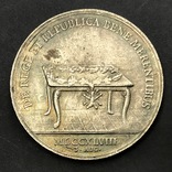 1748 г. 1 талер Август ІІІ Польша (Средневеко́вье) копия, фото №3