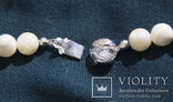 Ожерелье и серьги перламутр серебро, фото №5