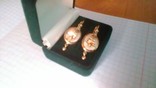 Сережки золоті Рижські фонарики СССР, фото №7
