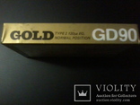 Кассета Gold GD 90 новая в упаковке, фото №3