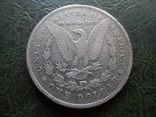 1  доллар 1878  США  серебро    ($1.3.2) ~, фото №3