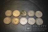 50 пфеннигов 1949-1991 гг. 10 монет, фото №2