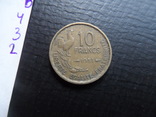 10 франков  1951  Франция    ($4.3.2)~, фото №4