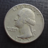 25 центов  1973  США    ($4.4.47)~, фото №2
