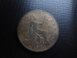 1 пенни 1875  Великобритания  ($4.8.9)~, фото №2