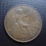 1 пенни 1921  Великобритания  ($4.8.13)~, фото №2
