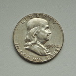 США 1/2 доллара 1963 г. серебро (без метки монетного двора), фото №8