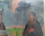 Старинная икона ( Образы Пр. Зосима и Пр. Савватий )., фото №7