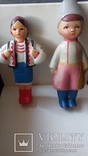 Две куклы в украинском стиле цельнолитая резина клеймо КЗРИ., фото №2